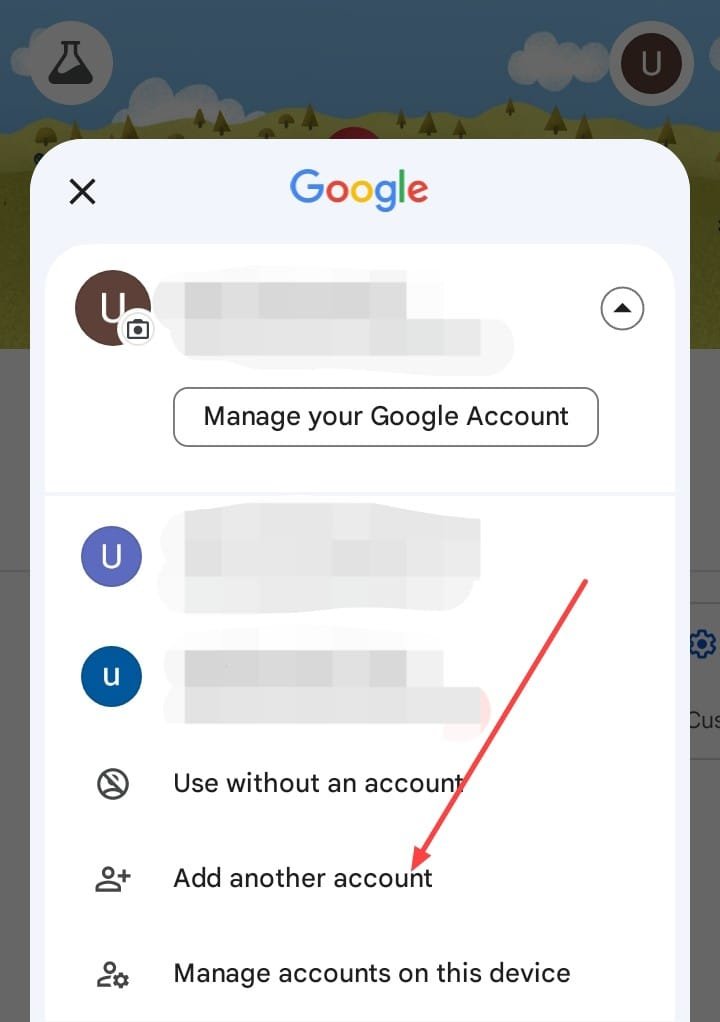 Add another account